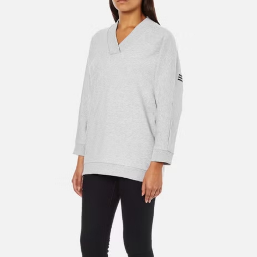 Kenzo Light Gray V‑Neck Oversized Sweatshirt - Picture 3 of 16